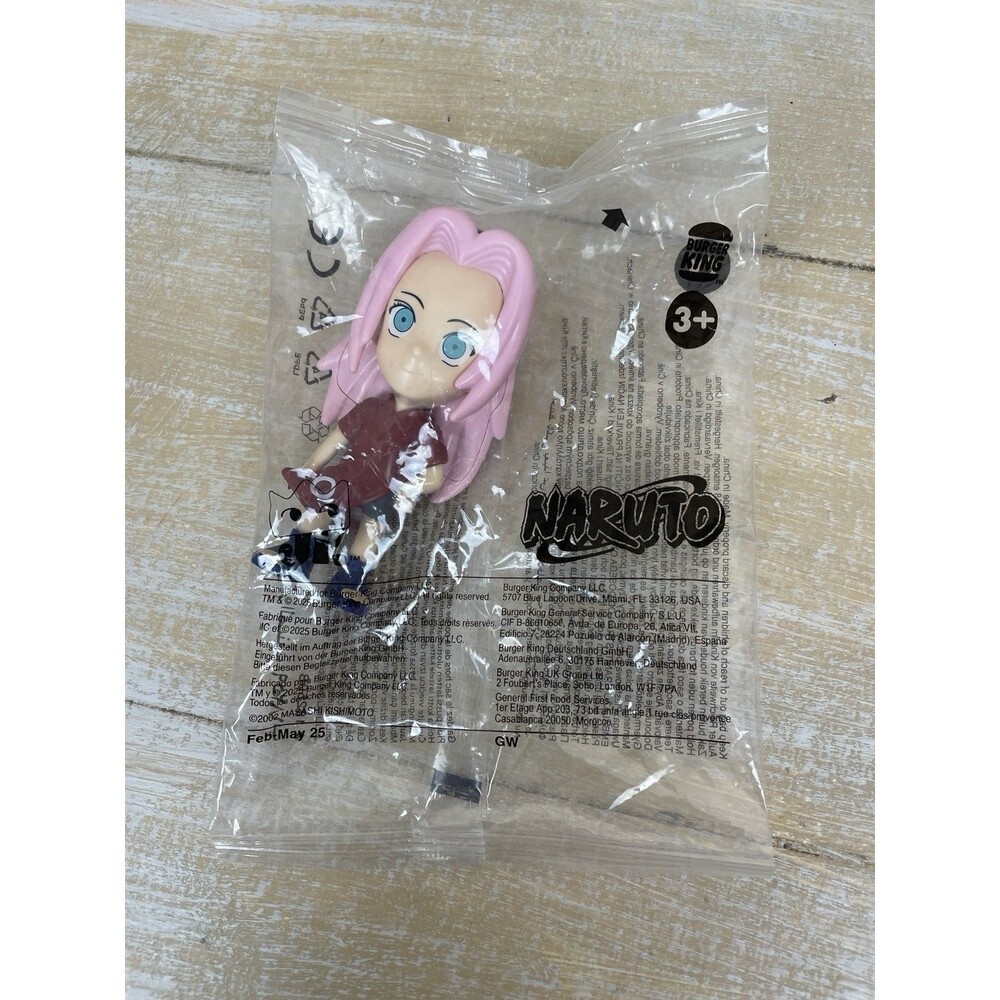 Naruto Burger King Toy Sakura toy #2 Factory Sealed New Kid's Meal 2025